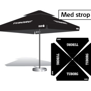 Tuborg parasol 3x3 m